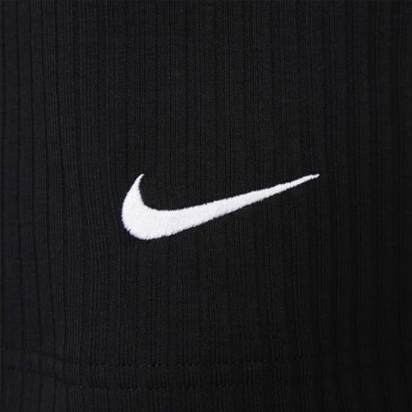 Nike Sportswear Women's S High-Waisted Slim Fit Ribbed Jersey Midi Skirt Black - Picture 3 of 15